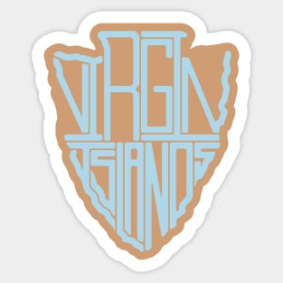 Virgin Islands National Park name arrowhead Sticker